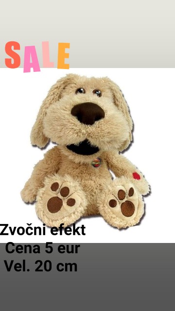 PLIŠ  TALKING  TOM  &  FRIENDS , BEN , ZVOČNI  EFEKT