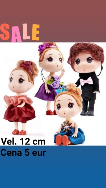 KOMPLET  4  PUNČK  ZA  IGRANJE VEL. 12  CM