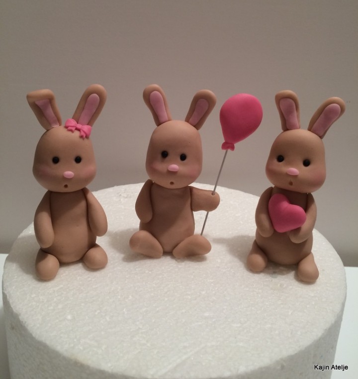 Figurice za torto zajčki