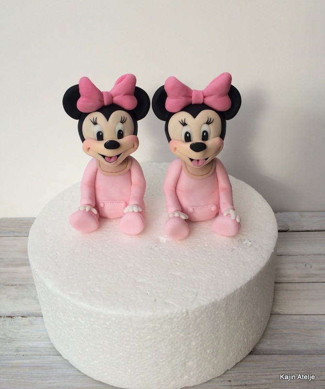 Figurica za torto Minnie miška dojenček
