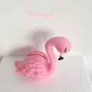 Figurica za torto flamingo
