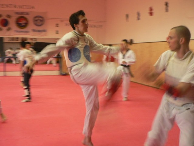Taekwondo - trening borbe - foto