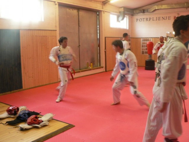 Taekwondo - trening borbe - foto