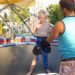 montiranje Žigca na trampolin