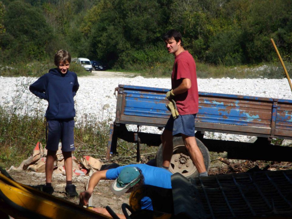 Gradnja mostu - Oktober 2011 - foto povečava