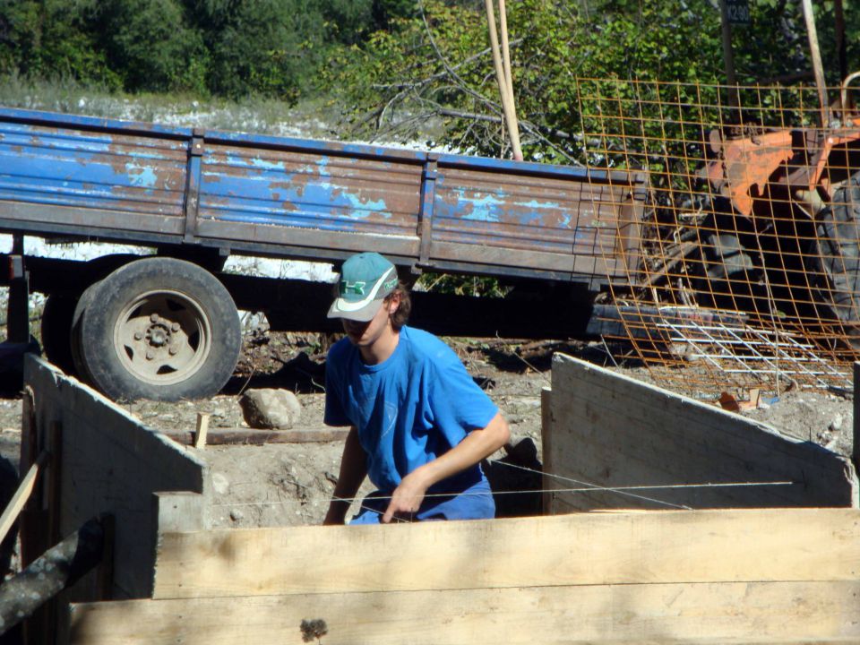 Gradnja mostu - Oktober 2011 - foto povečava