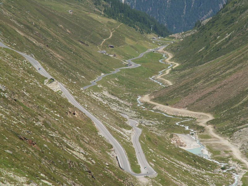 Road Ötztaler gletscherstrasse; 6.8.2009 - foto povečava
