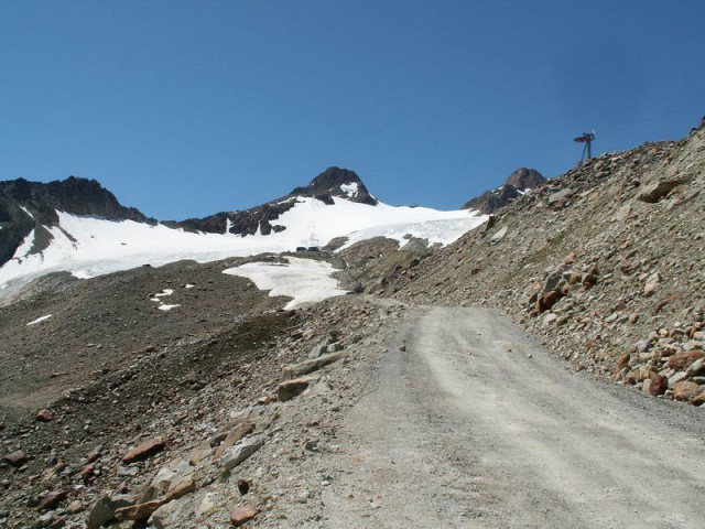 Road Ötztaler gletscherstrasse; 6.8.2009 - foto