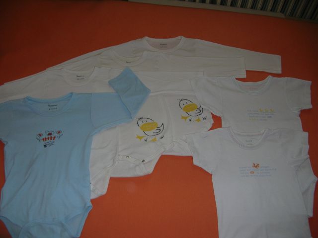4 BODIJI DOLG ROKAV & 2 BODIJA KRATEK ROKAV (HOFER 98-104) 7€
