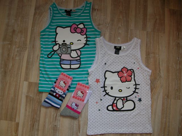 NOVI MAJČKI IN NOGAVIČKE h&m hello kitty 7-8 12€