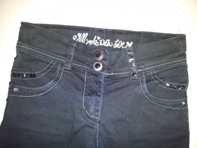 NEXT SKINY JEANS ČRNE HLAČE ŠT. 7 8€