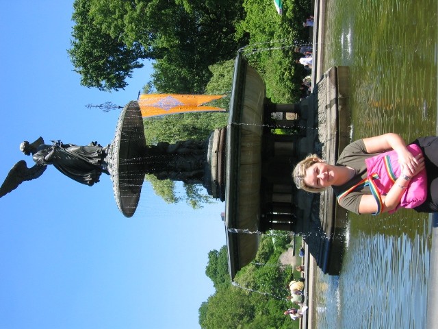 B. Fountain, central park