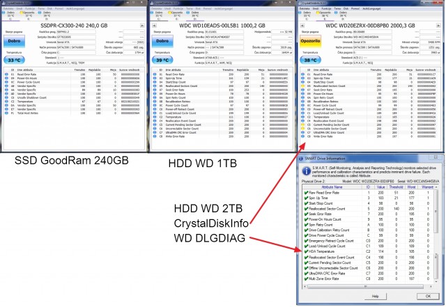 Problematični trdi disk - foto