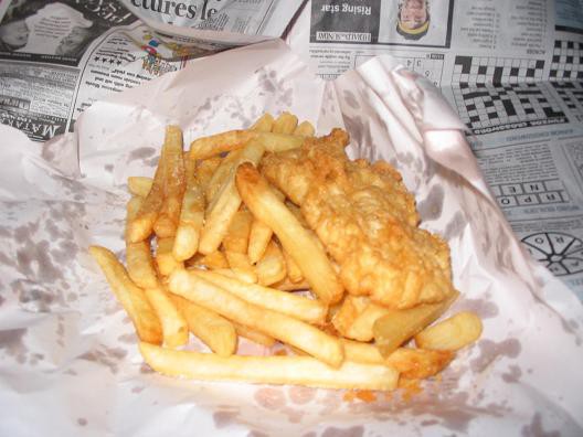 Fish'n chips od blizu