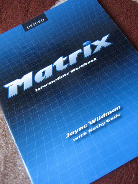 Matrix, delovni zvezek, zelo lepo ohranjen, za 7 strani rešenih nalog s svinčnikom, 5,50&#