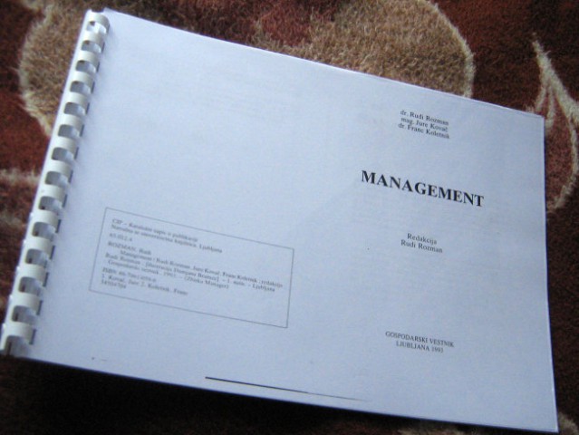 Skripta, management, kopije iz knjige r.rozmana, 4,50€