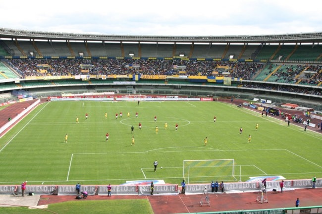Stadium and the Chievo fans. 