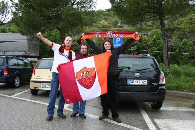 Our 1st stop near Trieste! Me, Marko & Viktor