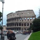 in front of the collosseo