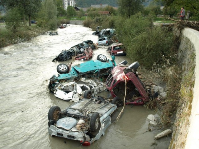 Železniki poplave 2007 - foto