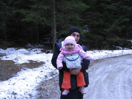Tako pa midva z atijem hodiva na izlete - januar 2007
