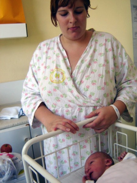Patrik v porodnišnici - foto povečava