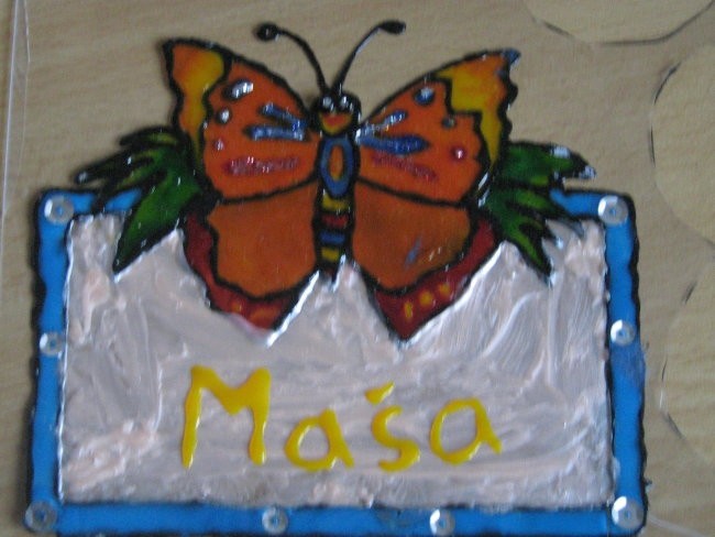 Lepljive barve za steklo - foto povečava