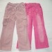 Žametne hlače leve št.110 v pasu nastaljiva guma,  Cena  4,5 €