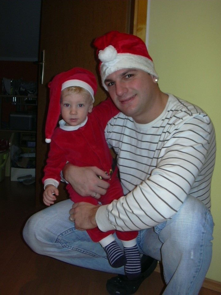 mali božiček in ati božiček :-)